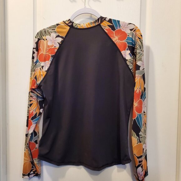 Hurley Tropical Floral One-Piece Swimsuit & matching Rash Guard! XL - Picture 6 of 10